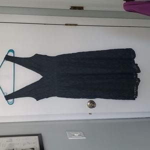 Green and blue lace dress